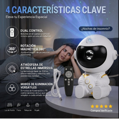 Proyector de Estrellas Astronauta Relajante